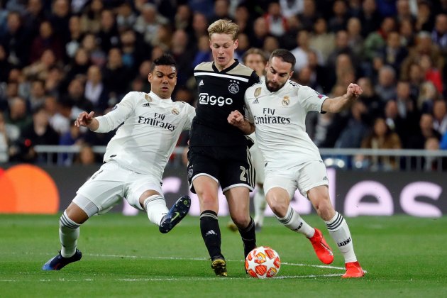 De Jong Casemiro Carvajal Reial Madrid Ajax EFE De Jong Casemiro Carvajal Reial Madrid Ajax EFE