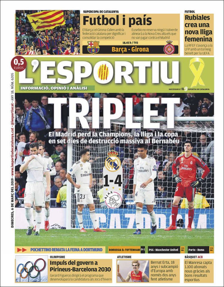 L'Esportiu Portada 06 03 2019