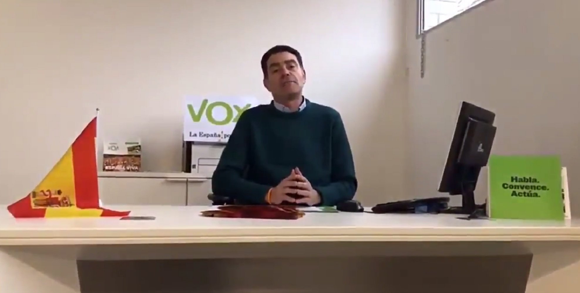 VÍDEO: El detenido por delitos sexuales en Lleida se presenta como dirigente de Vox