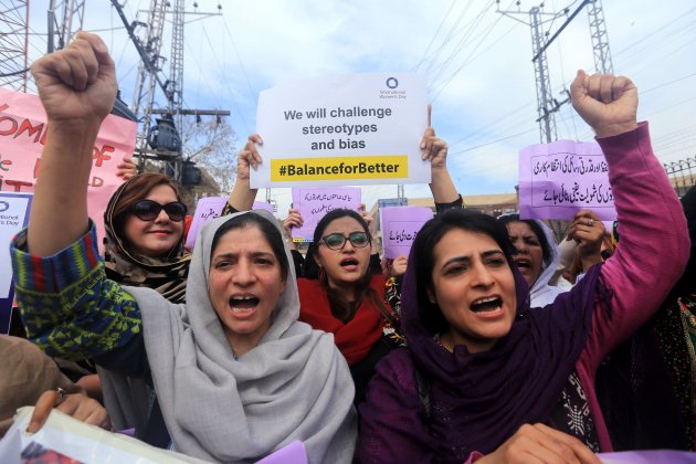 pakistan feminisme vaga 8 març efe pakistan feminisme vaga 8 març efe