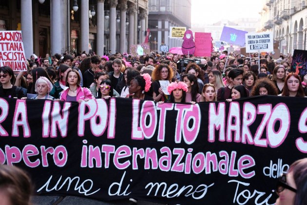8-M manifestació feminista Turin - Efe 8-M manifestació feminista Turin - Efe