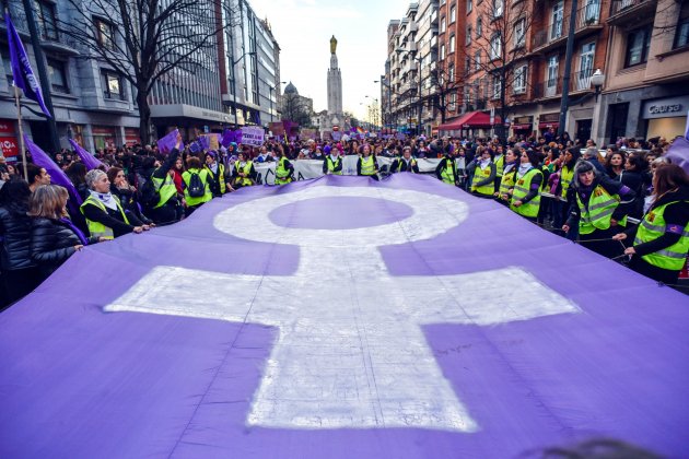 8-M manifestació feminista Bilbao - Efe 8-M manifestació feminista Bilbao - Efe