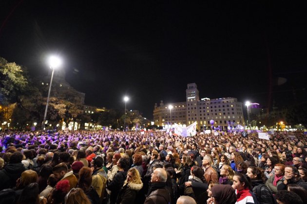Plaça Catalunya vaga feminista 8-M - Guillem Camós Plaça Catalunya vaga feminista 8-M - Guillem Camós