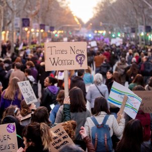 Manifestació vaga feminista Barcelona 8-M - Efe Manifestació vaga feminista Barcelona 8-M - Efe