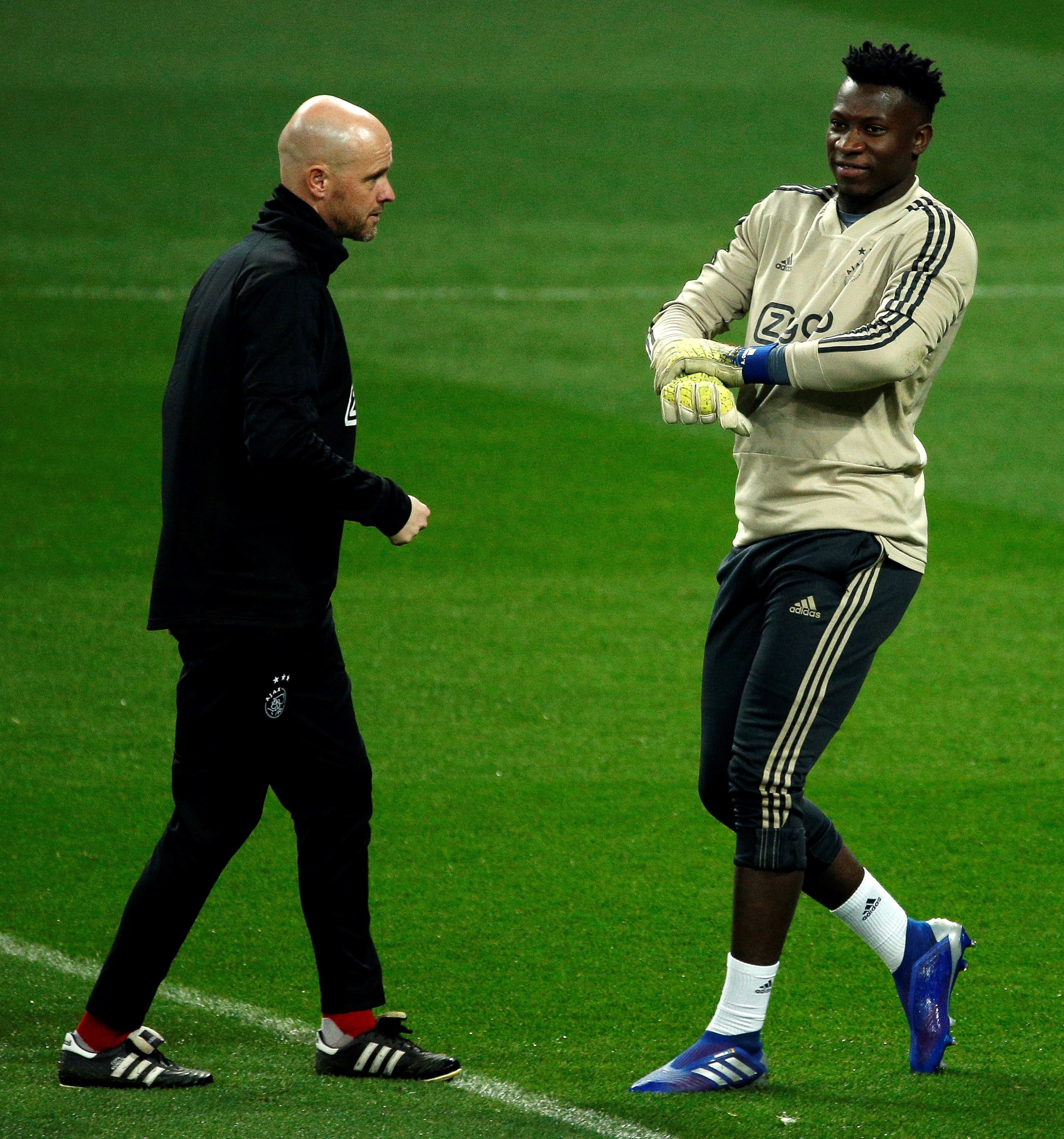 Onana, porter de l'Ajax i exblaugrana, alliçona Sergio Ramos