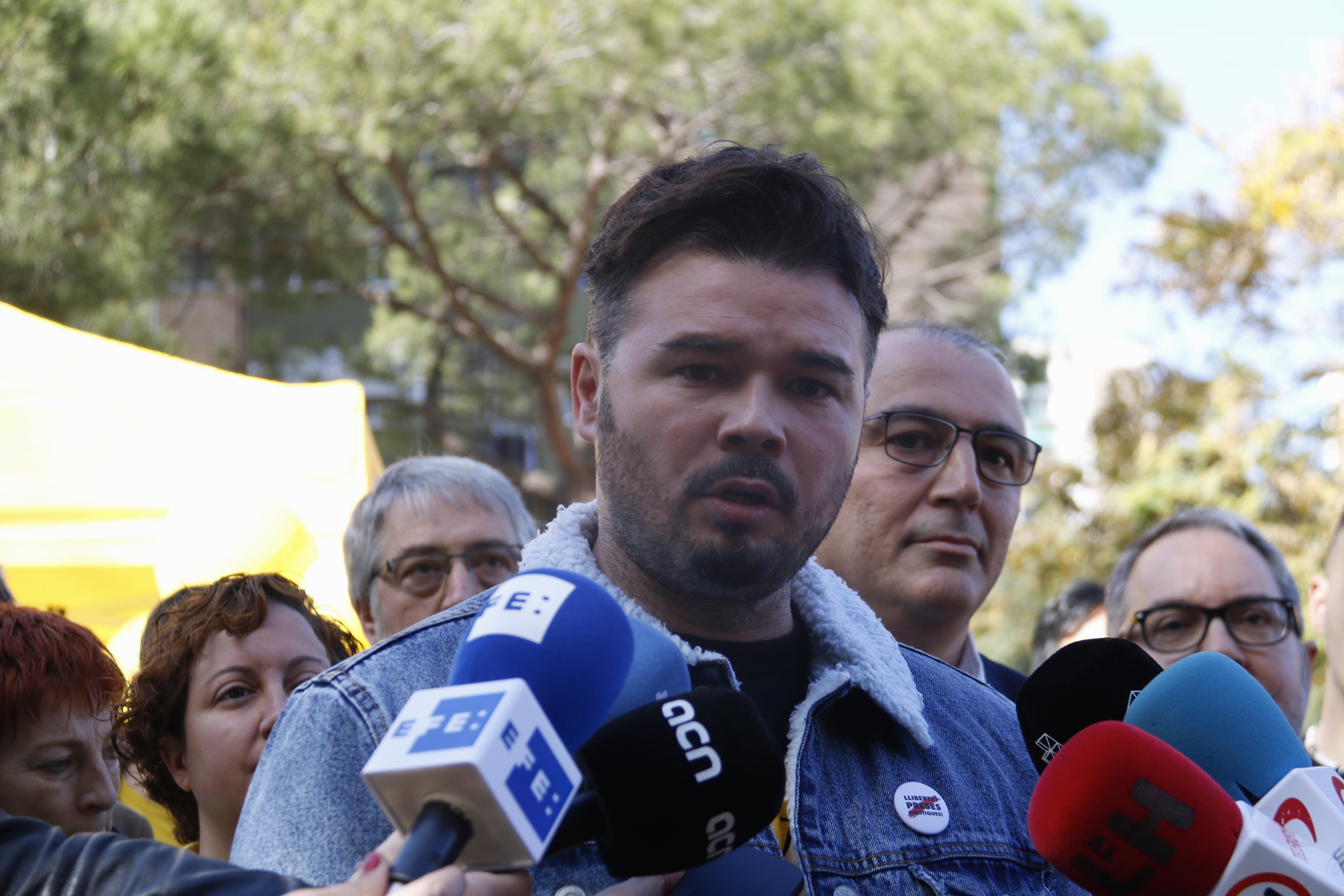 Rufián erigeix ERC com a "mur contra el feixisme i el bloc del 155"