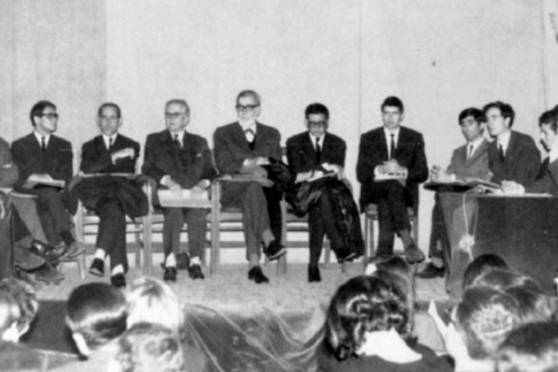 Convento de los Capuchinos de Sarrià. Asamblea. Fuente Archivo Nacional de Catalunya. Foto Guillem Martinez