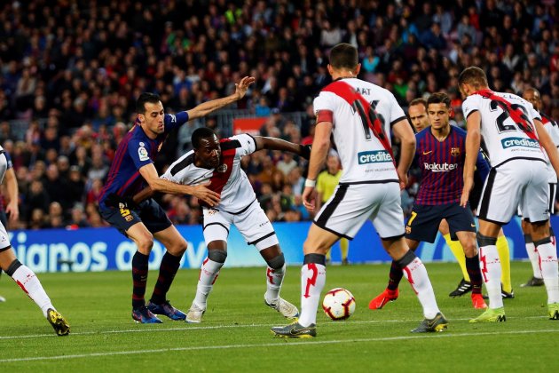 Busquets Coutinho Barca Rayo Vallecano EFE