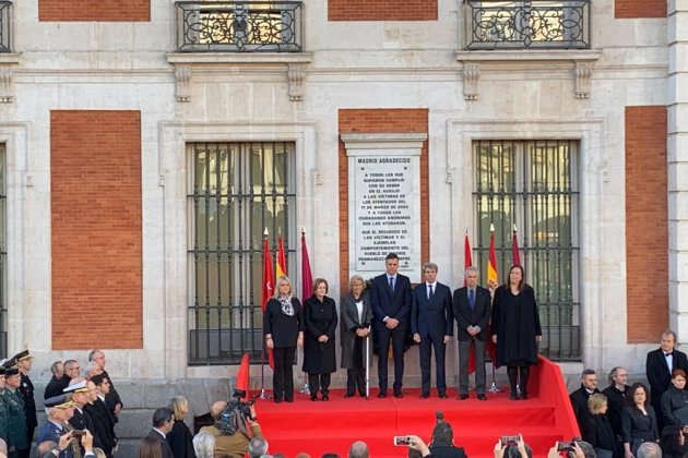 Ángel Garrido, Pedro Sánchez y Manuela Carmena 11M Nicolas Tomás