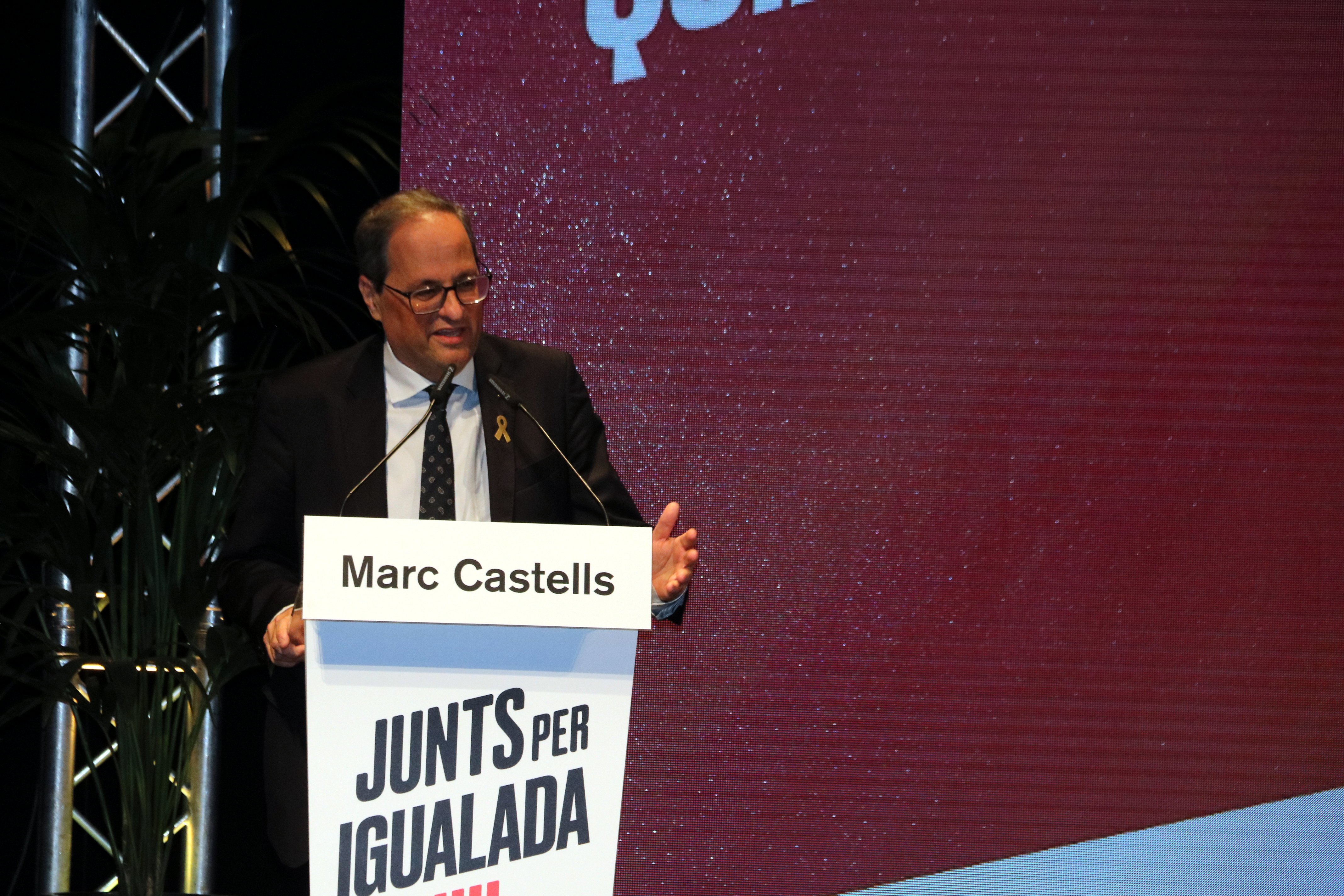 Torra apel·la a recordar l'1-O de cara a les properes tres eleccions
