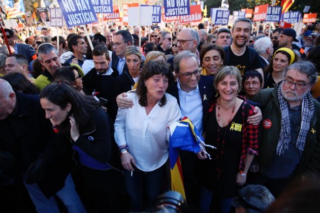 Consejeras|Conselleres Jordán y Vergés manifestación Madrid Sergi Alcàzar