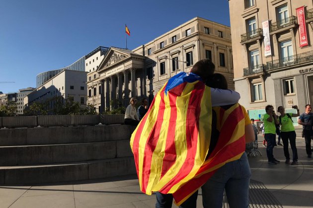 Estelada Congreso Manifestació Madrid - Carlota Camps