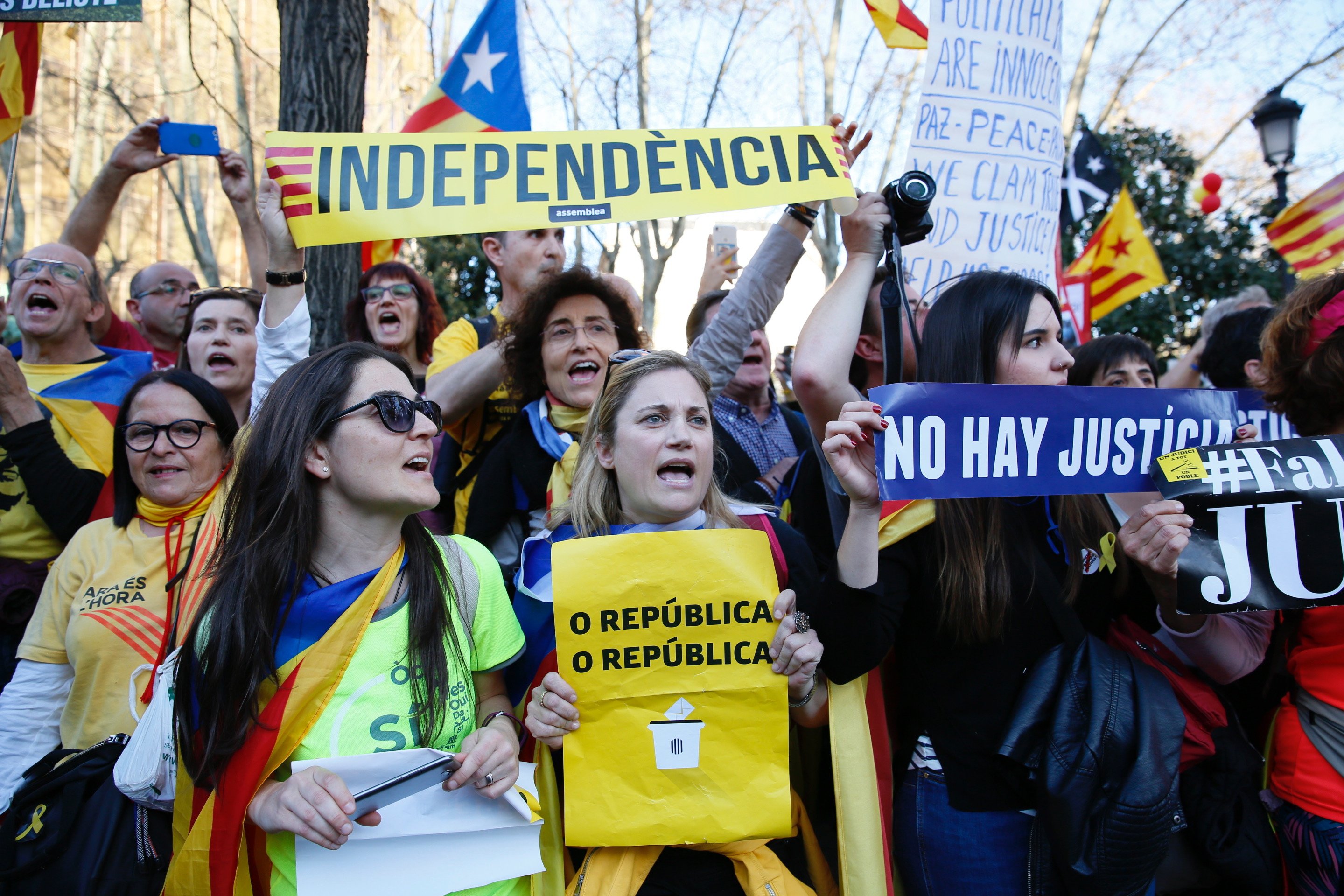 Eco internacional de la reivindicación independentista en Madrid