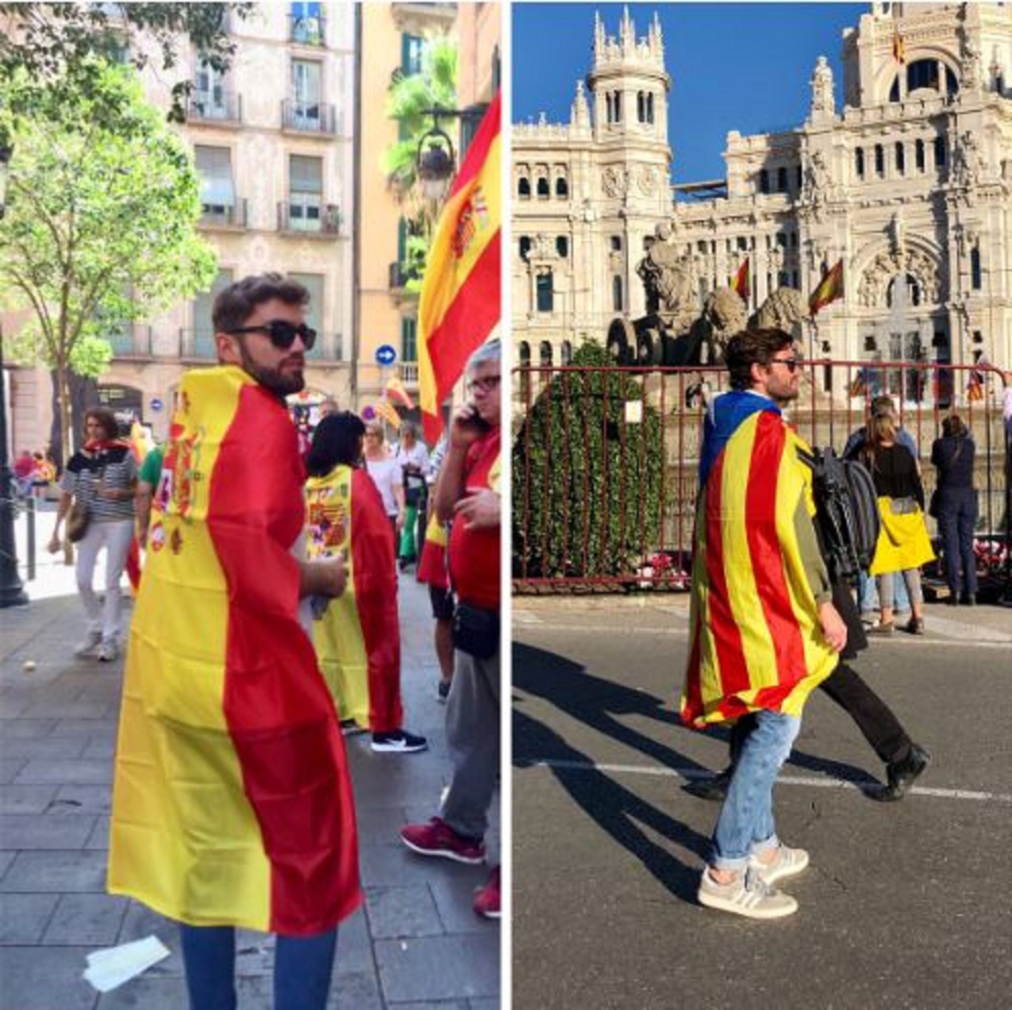 The conversion of a former pro-Spain marcher into a Catalan 'indepe'