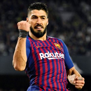 Suarez Betis Barça celebracio Suarez Betis Barça celebracio