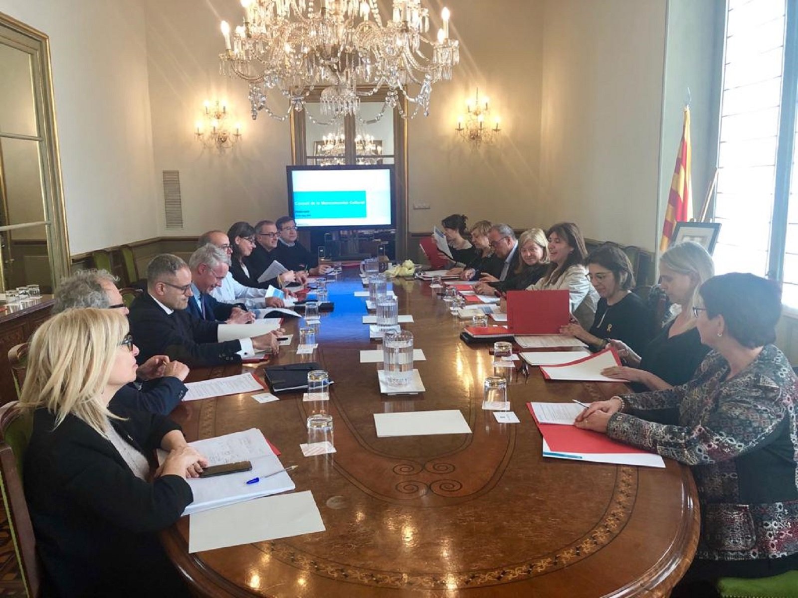 Borràs presideix la primera reunió del Consell de la Mancomunitat Cultural