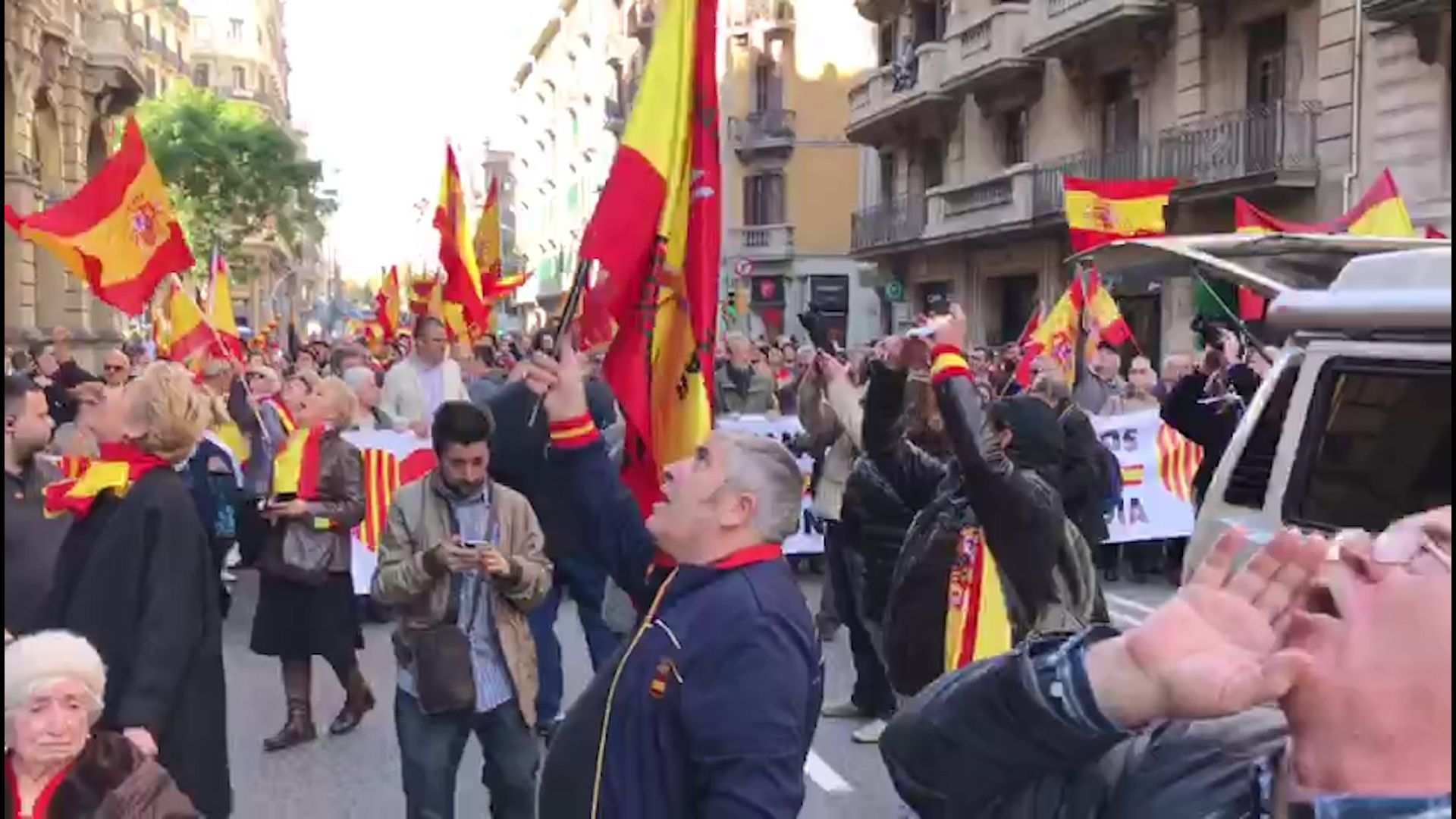 VÍDEO: Manifestación españolista del Día de la Constitución