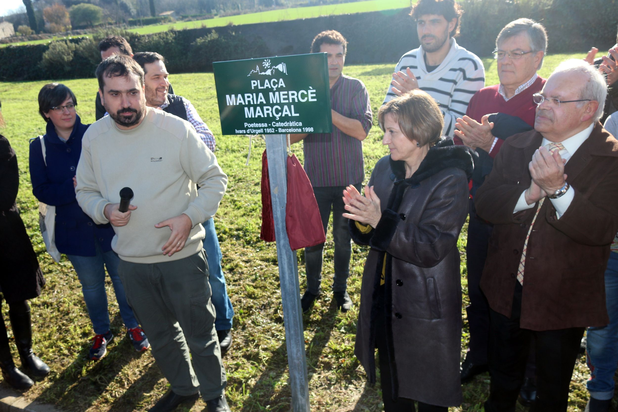 Forcadell presideix el canvi de nom de la 'plaça de la Constitució' de Celrà