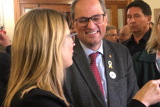 Presidente Quim tuesta Artadi presentacio JxCat Barcelona - Marina Fernandez