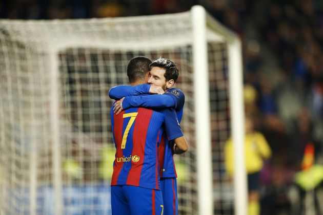 Messi Arda Turan Barça Gladbach Champions League Efe