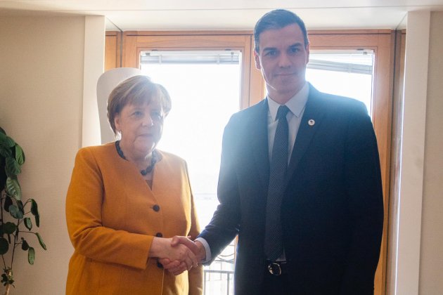 Sánchez i Merkel Consell Europeu 2 Sánchez i Merkel Consell Europeu 2
