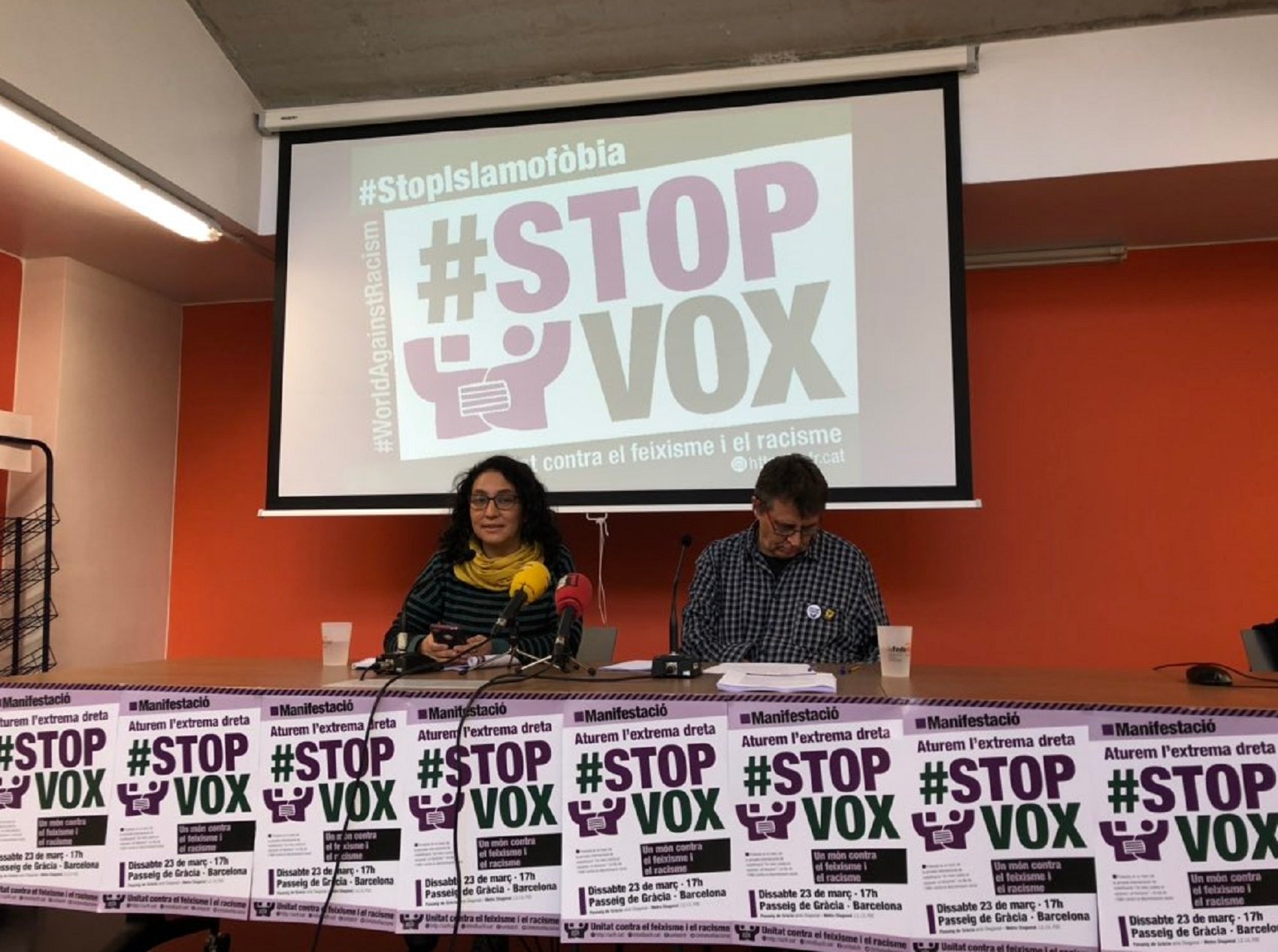Barcelona se prepara para la manifestación contra Vox
