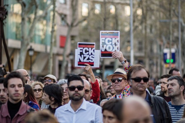 manifestacio anti vox antiracista antifeixista barcelona - bona qualitat- Carles Palacio