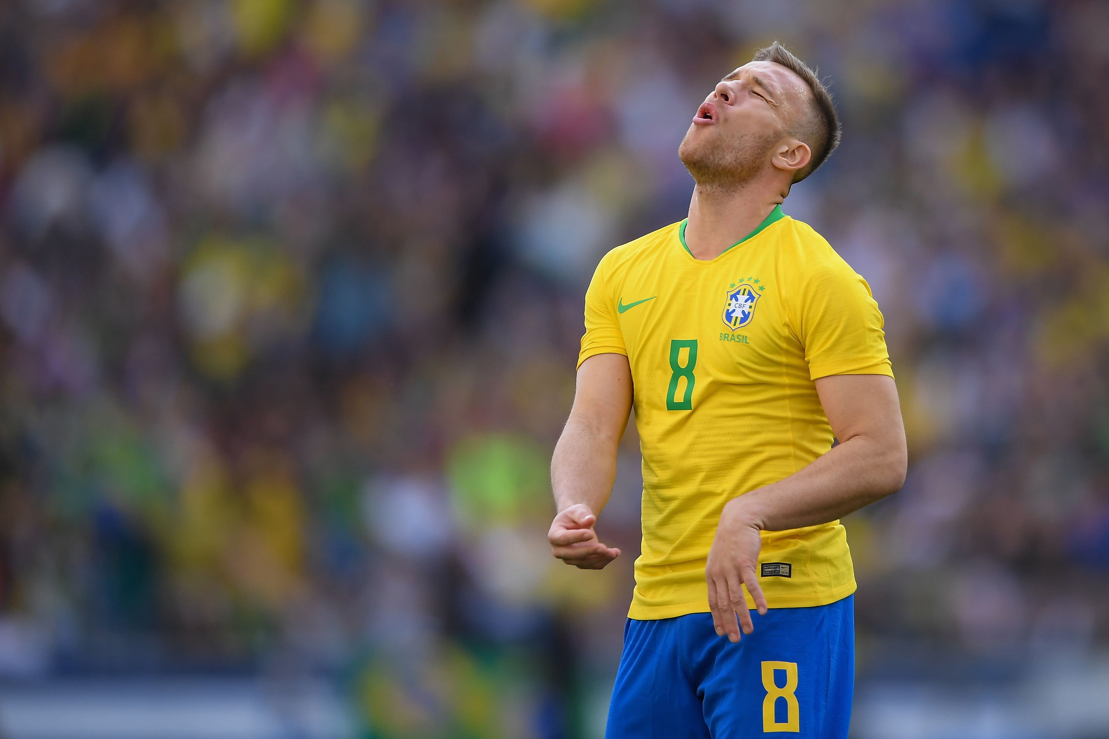 Arthur afirma sentir-se més còmode amb Brasil que amb el Barça