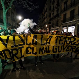 pancarta manifestació Catalunya Veneçuela Carles Palacio pancarta manifestació Catalunya Veneçuela Carles Palacio