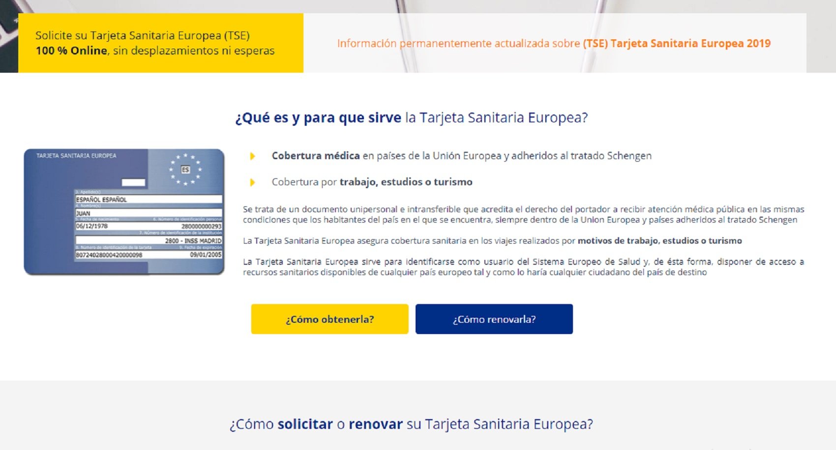 tarjeta sanitaria europea falsa