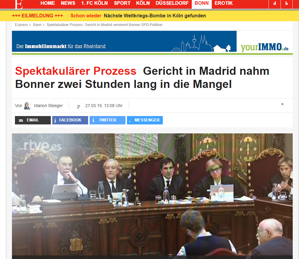 Von Grünberg en el Supremo Express