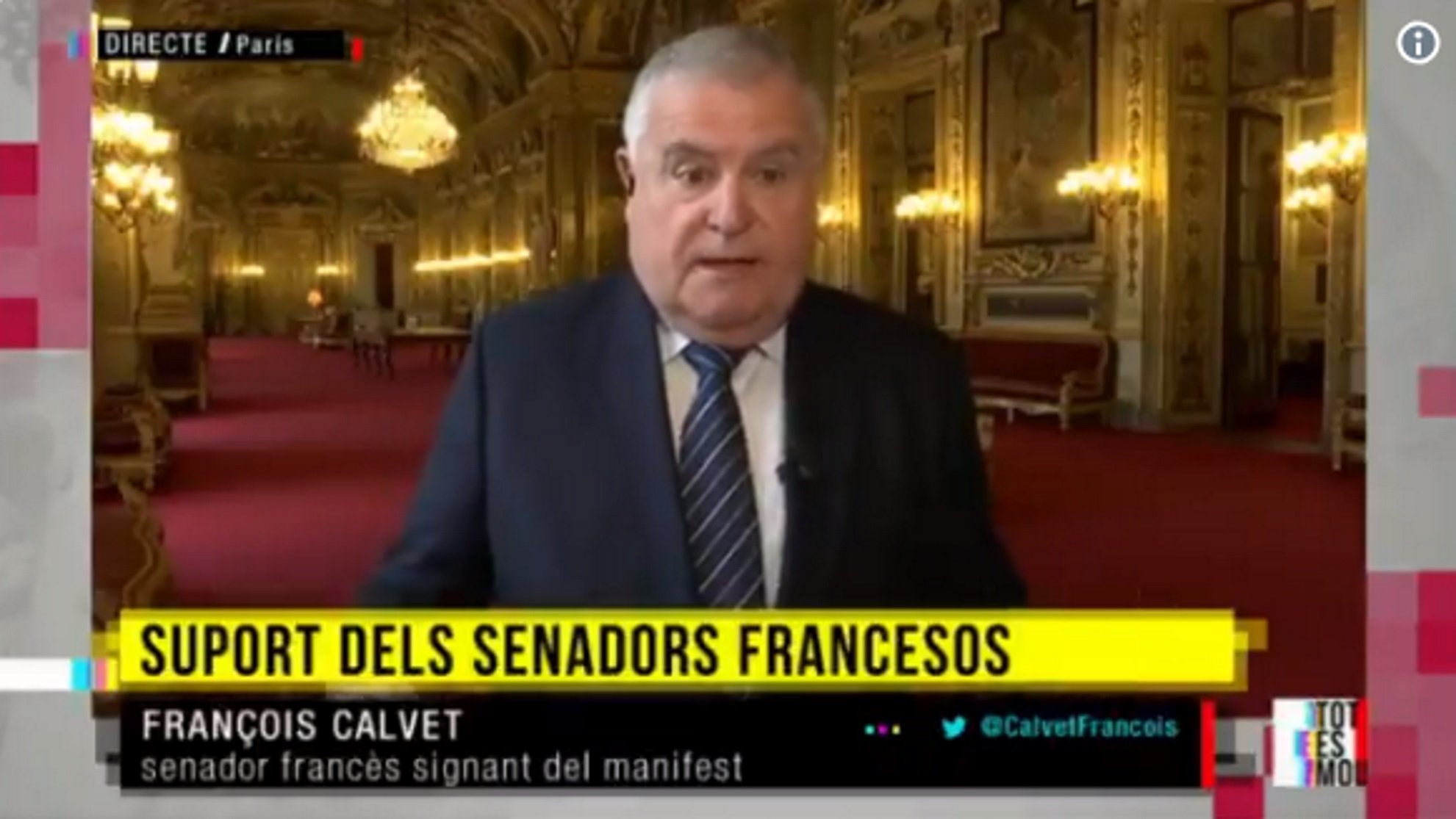 Segueixen les crítiques de senadors francesos: "Espanya no és una democràcia en justícia"