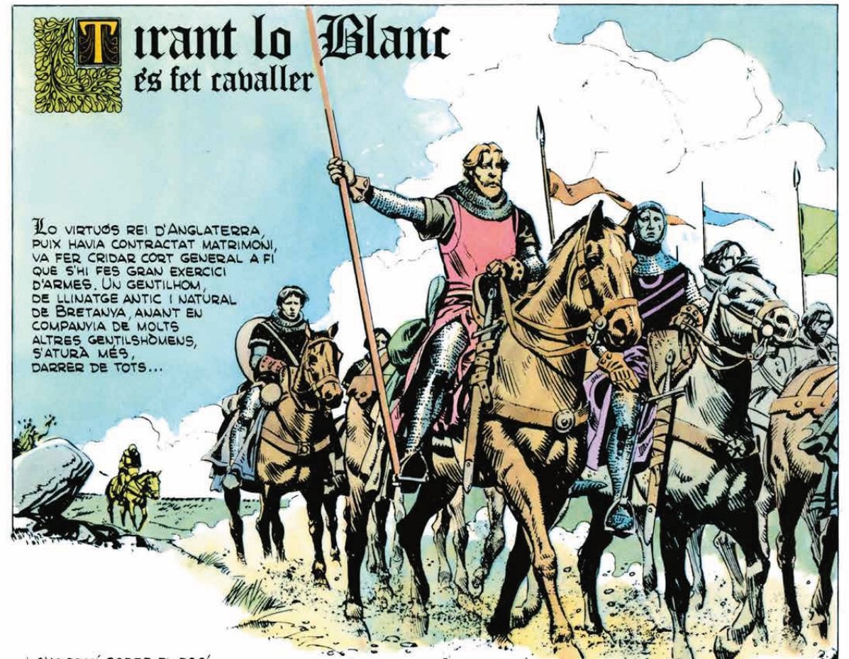 Se reedita el cómic de Tirante el Blanco elaborado por Mª Aurèlia Capmany, Andreu Martín y J. Marzal