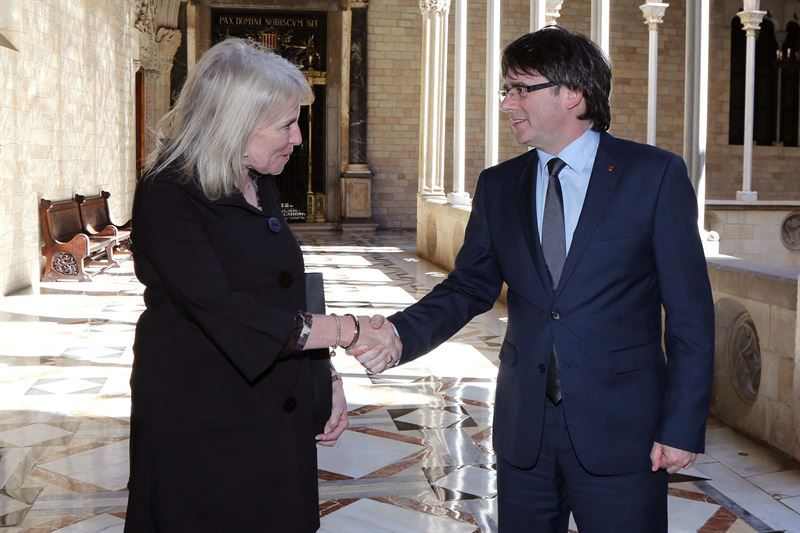 Puigdemont es reuneix amb l'ambaixadora d'Austràlia