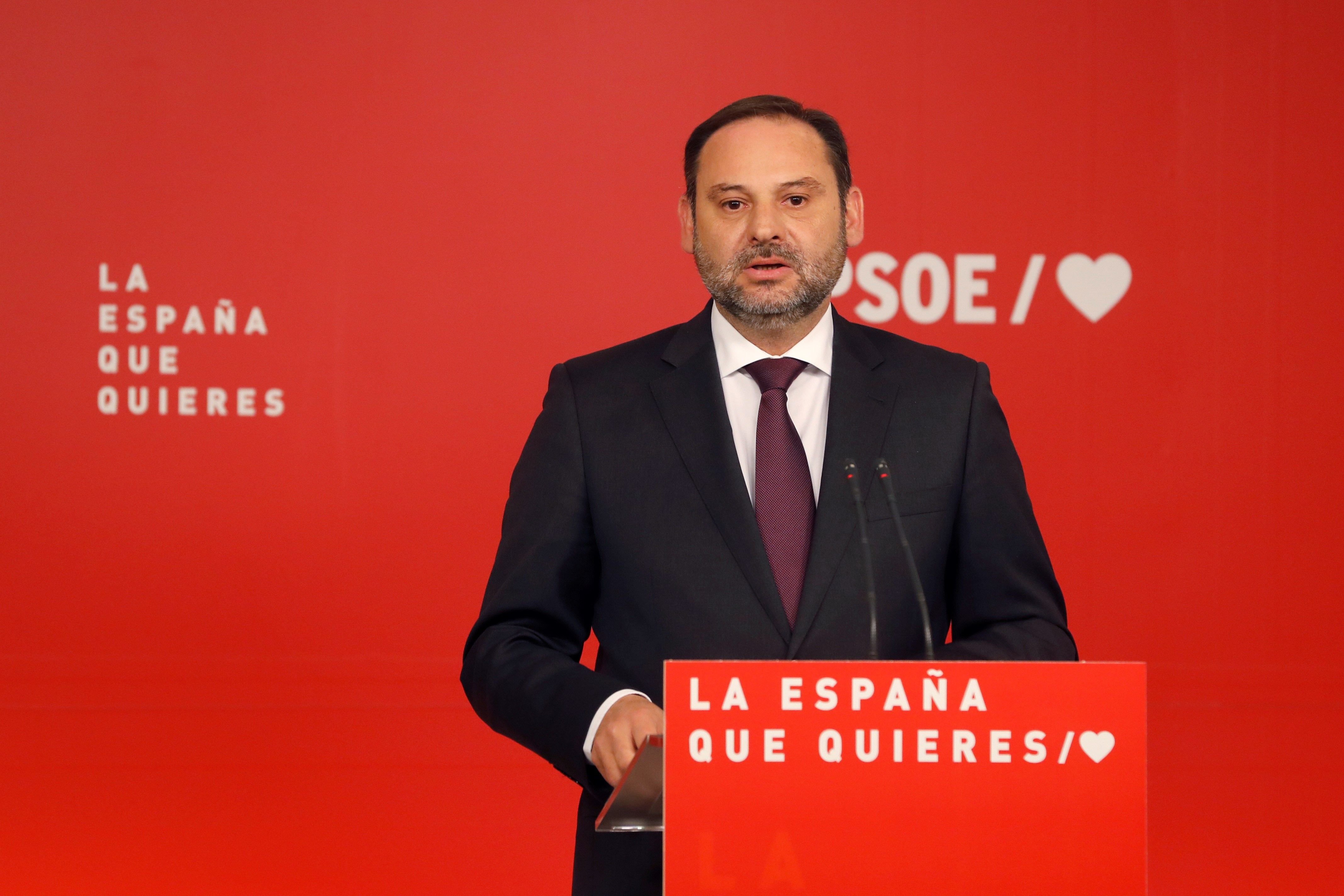 Ábalos descarta que Sánchez busqui el suport d'ERC