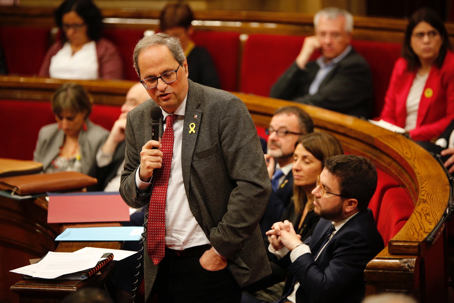 Torra espanta la idea d'avançar eleccions: "Seria una gravíssima irresponsabilitat"