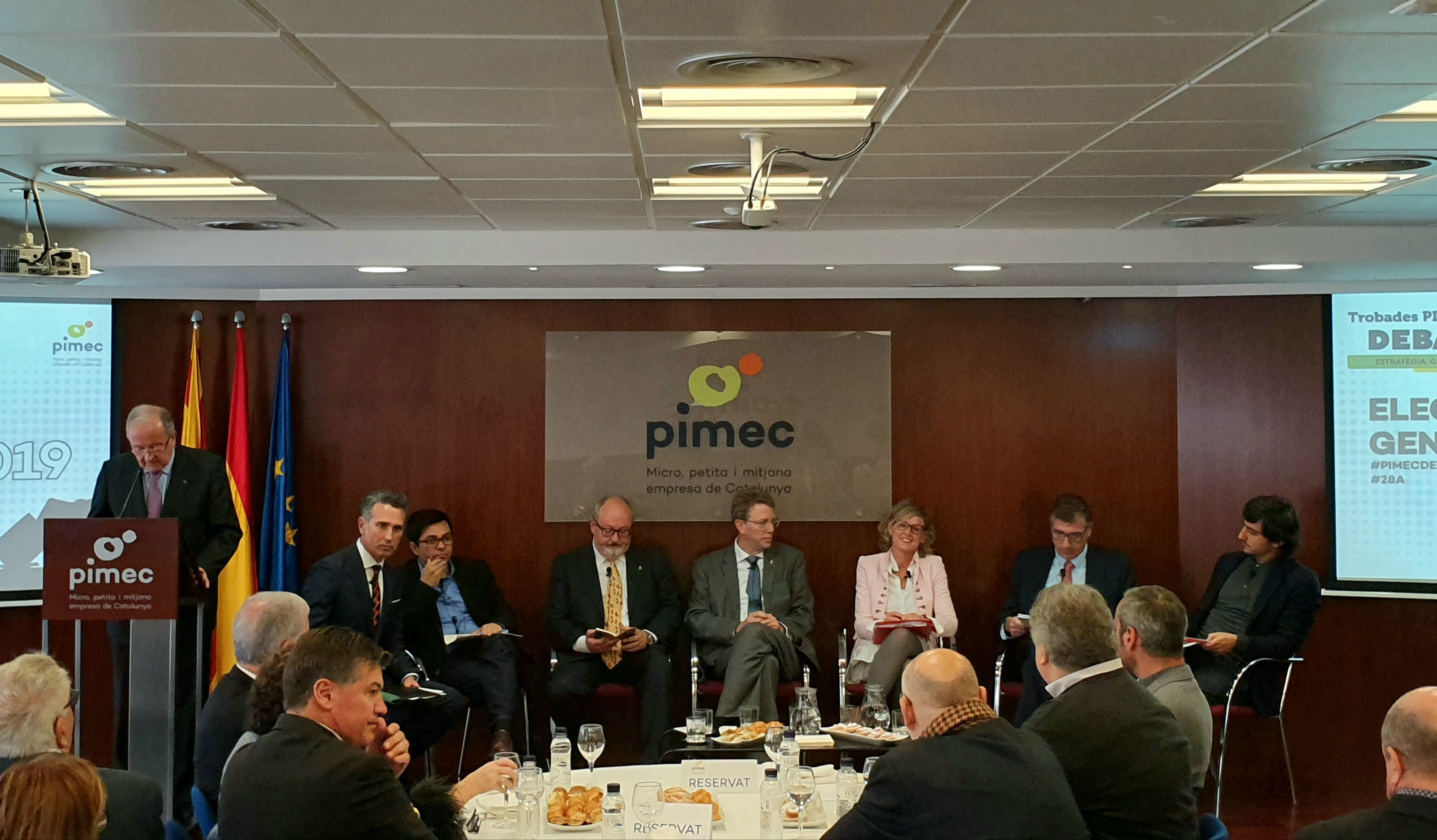 Unanimitat dels candidats catalans al 28-A sobre el règim sancionador a la morositat