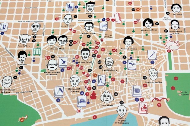 barcelona mapa literari @bcnliteratura