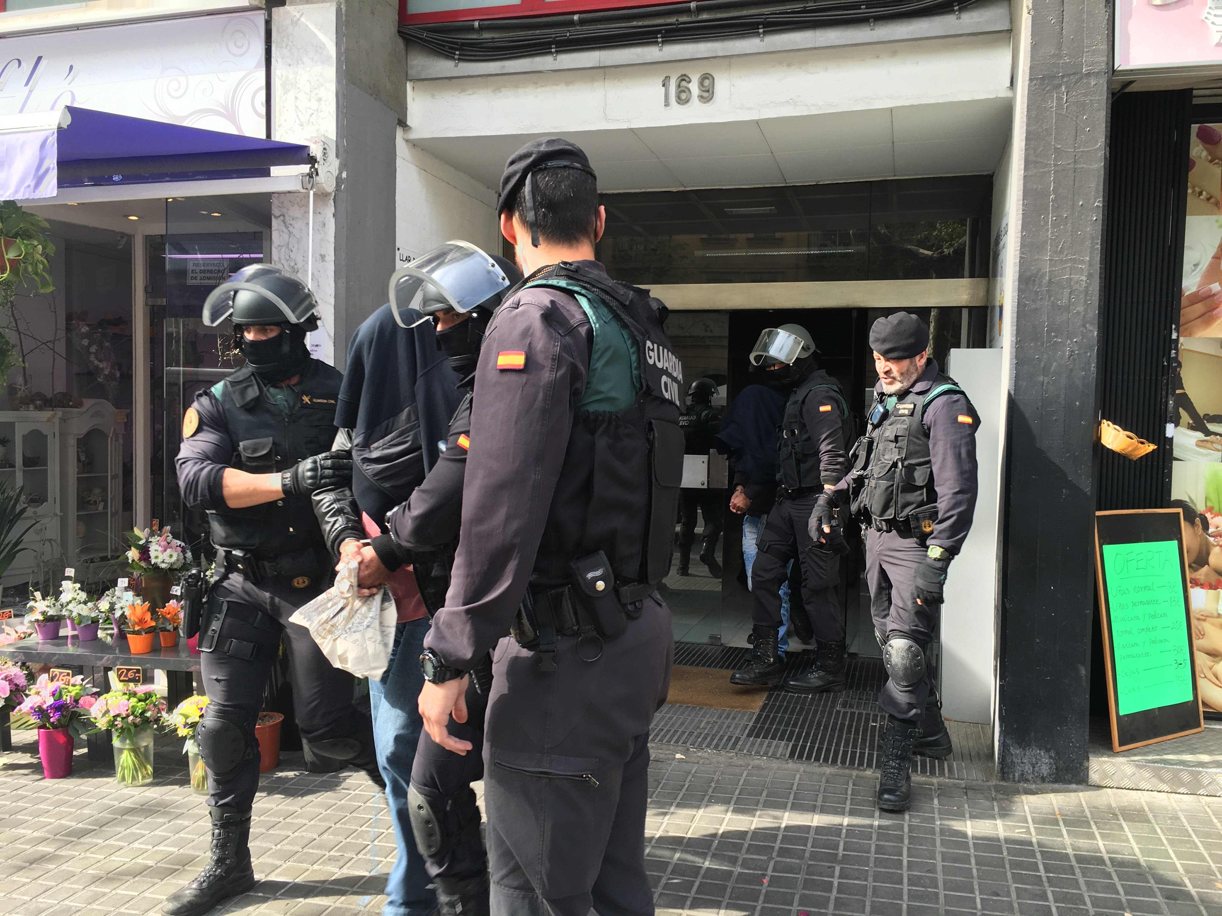 Dos detinguts en una operació contra el narcotràfic a Barcelona