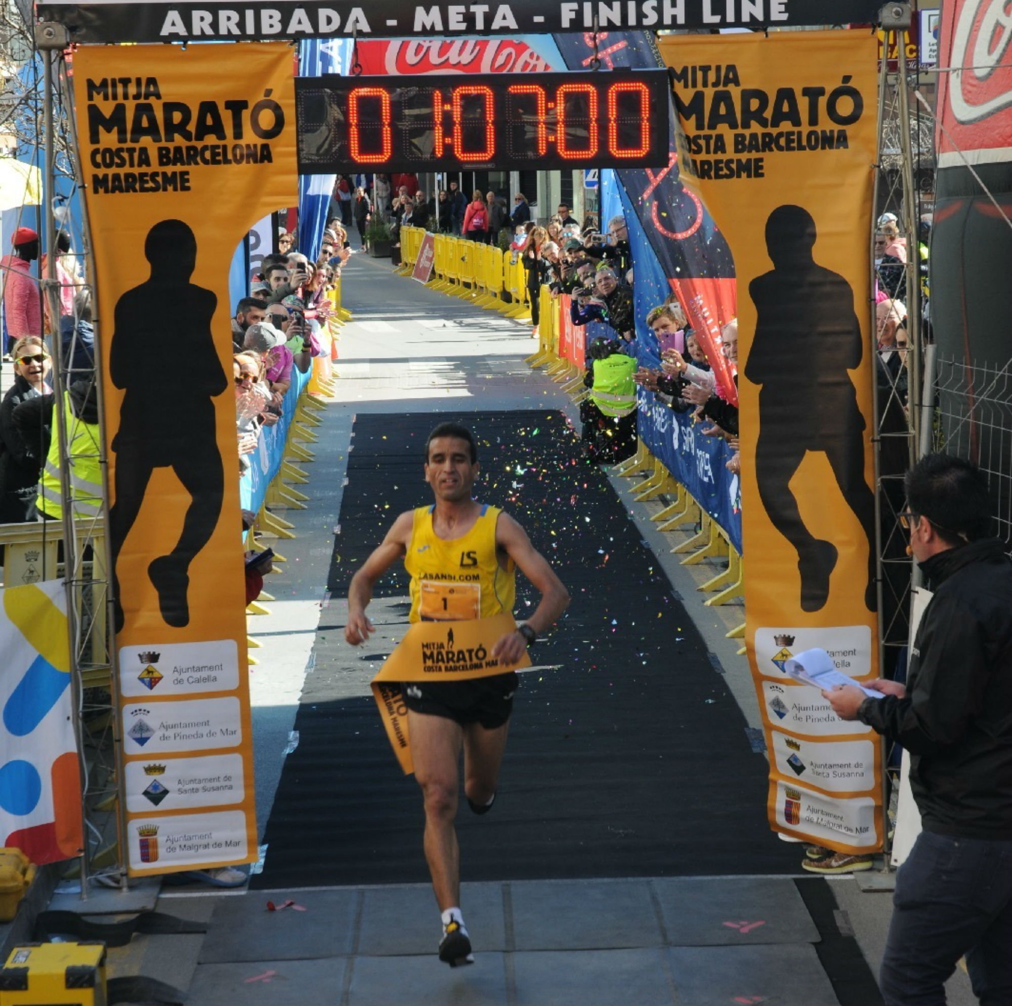 Abderrahim El Jaafari defensa rècord a la Mitja Marató Costa Barcelona Maresme