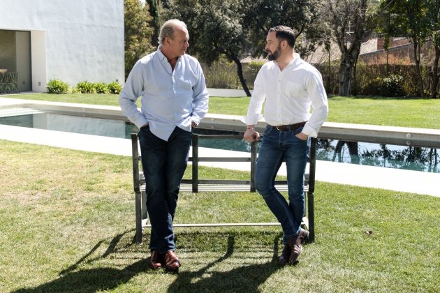 EuropaPress 2045848 Santiago Abascal y Bertín Osborne en Mi casa es la tuya