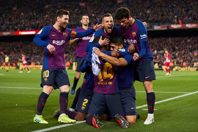 Suarez Messi Jordi Alba Malcom Alena Barca Atletic EFE