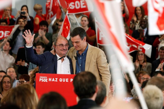 Pedro Sánchez   Javier Lambán EFE