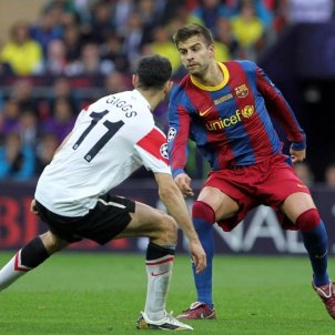 Piqué Giggs Barça Manchester United FC Barcelona Piqué Giggs Barça Manchester United FC Barcelona