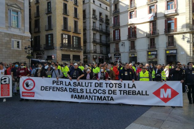 manifestacio metro barcelona el nacional anna solé sanos