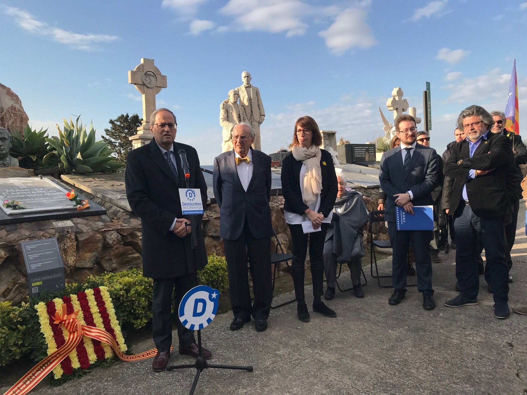 Torra llama a mantener la lucha de Carrasco i Formiguera por la independencia