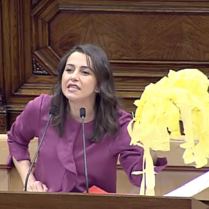 Ines Arrimadas llaços grocs Parlament