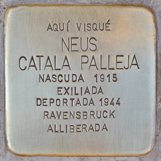 1021px Stolperstein für Neus Catala Palleja (Els Guiamets)
