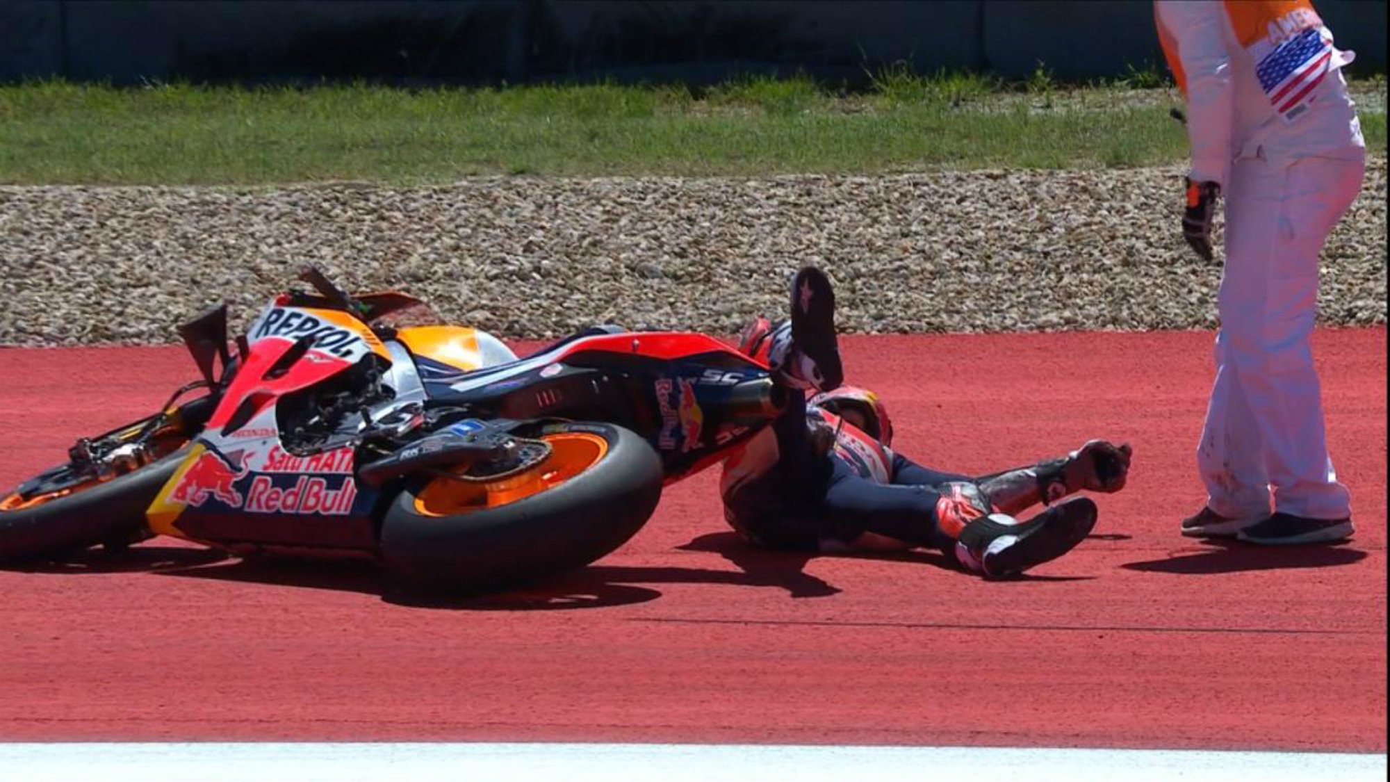 Marc Márquez perd el seu tron dels Estats Units i Rins guanya