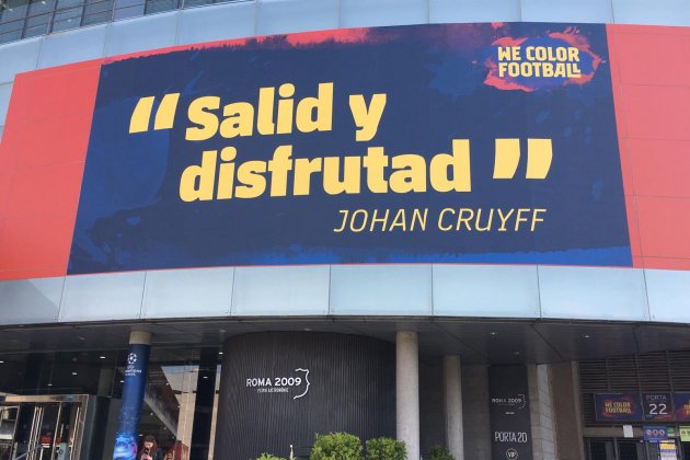 Johan Cruyff Salid y disfrutad Campo Nuevo Bernat Aguilar